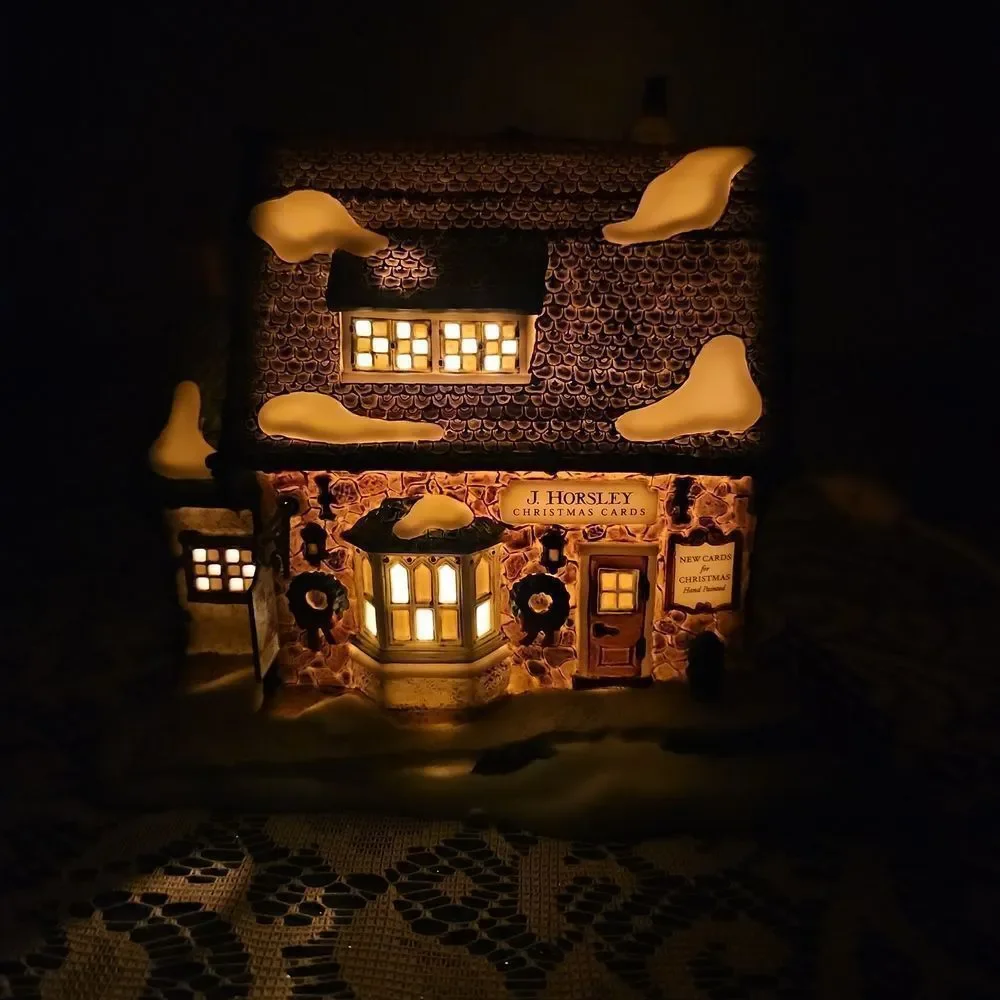Department 56 Lighted Festive Christmas Card Shop